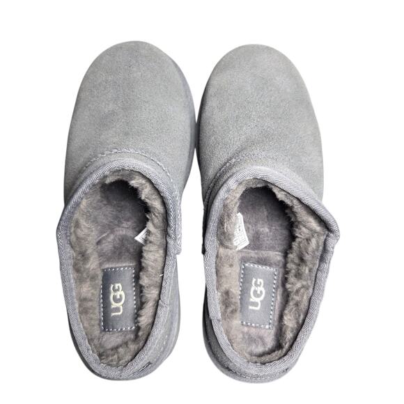 UGG Classic Micro Women’s Suede Sheepskin Slipper Low-Profile Gray Size 7 - Picture 4 of 7